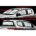 For Windshield/ Side Windows/ Rear Window, Direct-Fit, Silver/Black Reversible