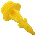 One Piece Design, 17.7 Mm Head X 31.6 Mm L, Smooth Head, Yellow, Plastic, Single