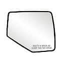 Truck/ SUV Replacement Mirror: Passenger Side, Convex, Includes Backing Plate