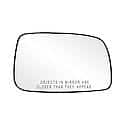 Passenger Car Replacement Mirror: Passenger Side, Convex, Includes Backing Plate