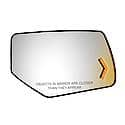 Truck/ SUV Replacement Mirror: Passenger Side, Convex, Turn Signal, Includes Backing Plate