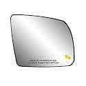 Truck/ SUV Replacement Mirror: Passenger Side, Convex, Blind Spot Detection, Backing Plate