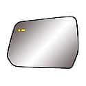 Truck/ SUV Replacement Mirror: Driver Side, Flat, Blind Spot Detection Sensor, Backing Plate