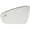 Door Mirror Glass, Plastic Backed, Non-Heated , Blind Spot Indicator
