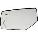 Door Mirror Glass, Plastic Backed, Heated, Blind Spot Indicator