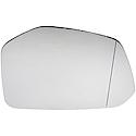 Door Mirror Glass, Plastic Backed, Heated