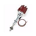 D7132801 Flame-Thrower Electronic Distributor Billet Ford 351C with Ignitor III Non Vacuum Red Cap