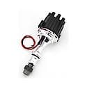 D7110800 Flame-Thrower Electronic Distributor Billet Oldsmobilemobile V8 with Ignitor III Non Vacuum Black Cap