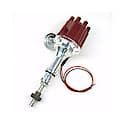 D7132701 Flame-Thrower Electronic Distributor Billet Ford 351C with Ignitor III Vacuum Advance Red Cap