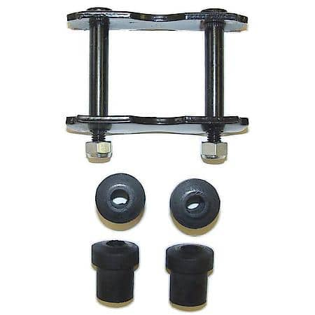 Front Spring Shackle Kit; 76-86 Jeep CJ Models