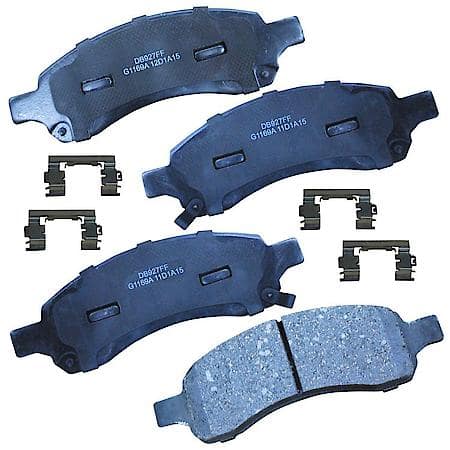 Brake Pads: With Hardware, Ceramic, Long Life and Quiet