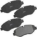 Brake Pads Without Hardware, Semi-Metallic, Long Pad Life, Quiet Braking