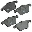 Brake Pads: With Hardware, Semi-metallic, Long Life and Quiet