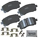 Brake Pads With Hardware, Ceramic, Better Performance, Longer Life, Quiet