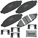 Brake Pads With Hardware, Ceramic, Better Performance, Longer Life, Quiet