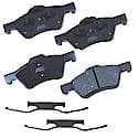 Brake Pads: With Hardware, Ceramic, Long Life and Quiet