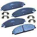 Brake Pads: With Hardware, Ceramic, Long Life and Quiet