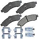 Brake Pads: With Hardware, Ceramic, Long Life and Quiet