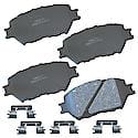 Brake Pads: With Hardware, Ceramic, Long Life and Quiet