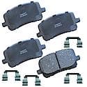 Brake Pads: With Hardware, Ceramic, Long Life and Quiet