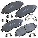 Brake Pads: With Hardware, Ceramic, Long Life and Quiet