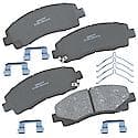 Brake Pads: With Hardware, Ceramic, Long Life and Quiet