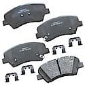 Brake Pads: With Hardware, Ceramic, Long Life and Quiet