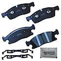 Brake Pads With Hardware, Ceramic, Longer Life, Quiet, Low Dust