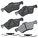 Brake Pads: With Hardware, Ceramic, Long Life and Quiet