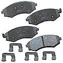 Brake Pads: With Hardware, Ceramic, Long Life and Quiet