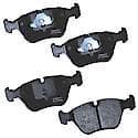 Brake Pads Without Hardware, Semi-Metallic, Long Pad Life, Quiet Braking