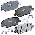 Brake Pads: With Hardware, Ceramic, Long Life and Quiet