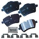 Brake Pads: With Hardware, Semi-metallic, Better Performance, Quiet, Less Dust