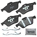 Brake Pads: With Hardware, Semi-metallic, Better Performance, Quiet, Less Dust