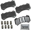 Semi-Metallic Brake Pads - (4-Pad Set)