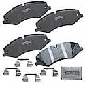 Brake Pads: With Hardware, Semi-metallic, Better Performance, Quiet, Less Dust