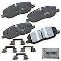 Brake Pads: With Hardware, Semi-metallic, Better Performance, Quiet, Less Dust