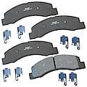 Brake Pads: With Hardware, Ceramic, Long Life and Quiet