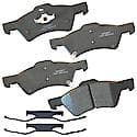 Brake Pads: With Hardware, Ceramic, Long Life and Quiet