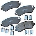 Brake Pads: With Hardware, Ceramic, Long Life and Quiet