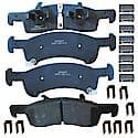 Brake Pads: With Hardware, Ceramic, Long Life and Quiet