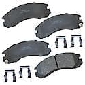 Brake Pads: With Hardware, Ceramic, Long Life and Quiet