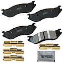 Brake Pads With Hardware, Better Performance, Longer Life, Quiet, Ideal For Towing