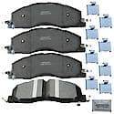 Brake Pads: With Hardware, Semi-metallic, Better Performance, Quiet