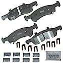 Brake Pads With Hardware, Better Performance, Longer Life, Quiet, Ideal For Towing