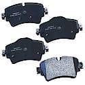 Brake Pads Without Hardware, Semi-Metallic, Long Pad Life, Quiet Braking