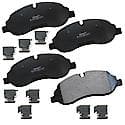 Semi-Metallic Brake Pads - (4-Pad Set)