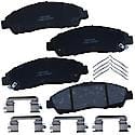 Brake Pads: With Hardware, Ceramic, Long Life and Quiet