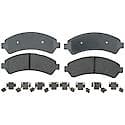 Ceramic Front Disc Brake Pad Set with Hardware