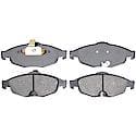 Semi-Metallic Front Disc Brake Pad Set with Wear Sensor